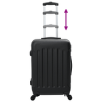 Sport si Outdoor - Articole de voiaj - Genti voiaj - Set de valize 3 piese Carcasa rigida Negru 20" 24" 28" ABS - Infinity.ro