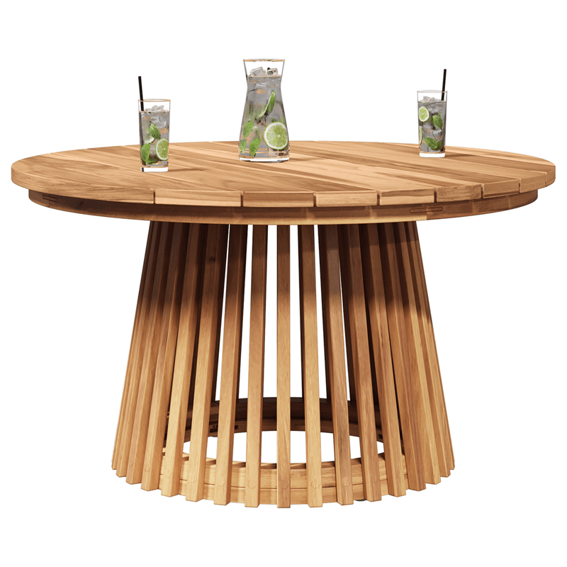 Casa si Gradina - Gradina si terasa - Mobilier exterior - Mese gradina - Masa de cafea pentru gradina Ø70x40 cm din lemn solid de tec - Infinity.ro
