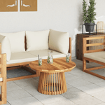 Casa si Gradina - Gradina si terasa - Mobilier exterior - Mese gradina - Masa de cafea pentru gradina Ø70x40 cm din lemn solid de tec - Infinity.ro