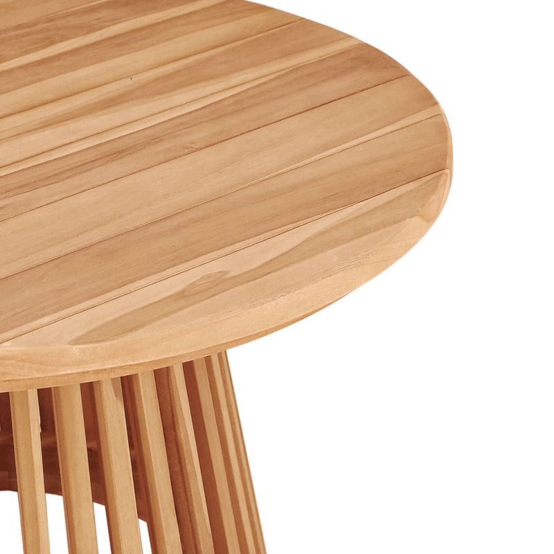 Casa si Gradina - Gradina si terasa - Mobilier exterior - Mese gradina - Masa de cafea pentru gradina Ø70x40 cm din lemn solid de tec - Infinity.ro