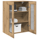 Casa si Gradina - Mobilier - Comode si corpuri - Comode - Dulap de perete, usi din sticla, stejar artizanal 69,5x34x90 cm - Infinity.ro