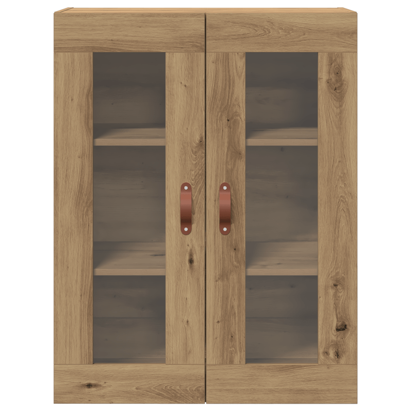 Casa si Gradina - Mobilier - Comode si corpuri - Comode - Dulap de perete, usi din sticla, stejar artizanal 69,5x34x90 cm - Infinity.ro