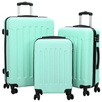Sport si Outdoor - Articole de voiaj - Genti voiaj - Set de valize 3 piese carcasa tare Verde Mint 20” 24” 28” ABS - Infinity.ro