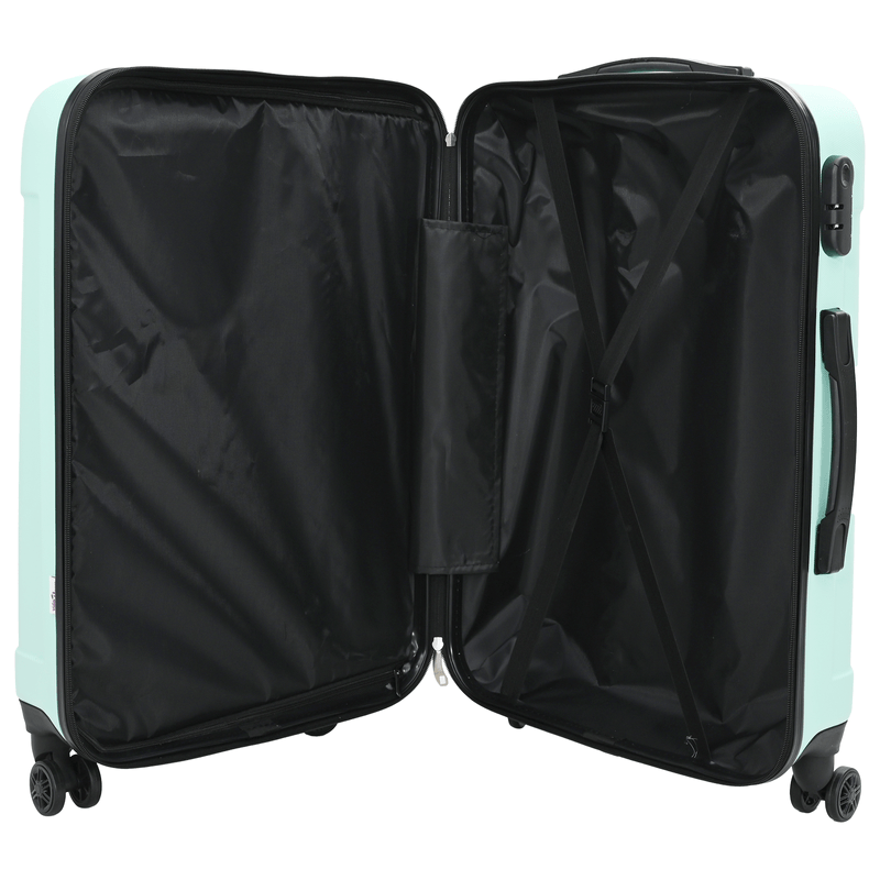 Sport si Outdoor - Articole de voiaj - Genti voiaj - Set de valize 3 piese carcasa tare Verde Mint 20” 24” 28” ABS - Infinity.ro
