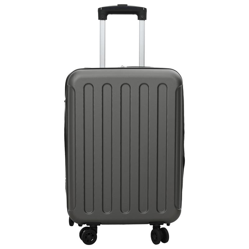 Sport si Outdoor - Articole de voiaj - Genti voiaj - Valiza pliabila cu carcasa dura 20'' gri inchis 34x23x55.5 cm ABS - Infinity.ro