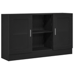 Casa si Gradina - Mobilier - Comode si corpuri - Comode - bufet negru  120x30,5x70 cm din lemn - Infinity.ro