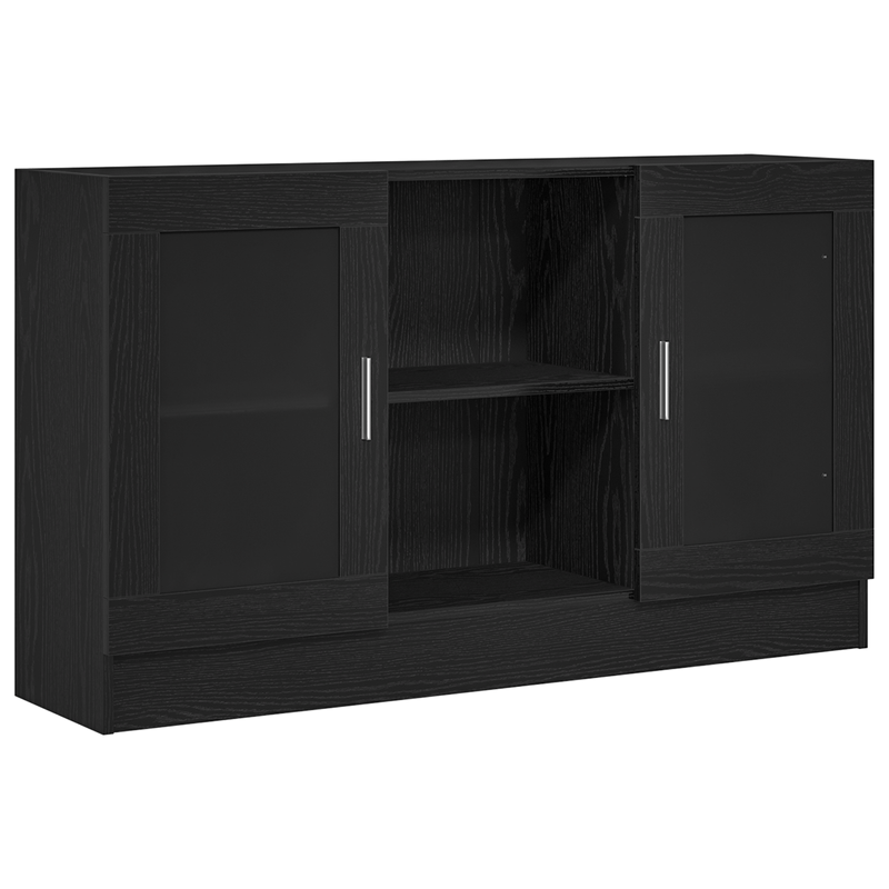 Casa si Gradina - Mobilier - Comode si corpuri - Comode - bufet negru  120x30,5x70 cm din lemn - Infinity.ro