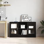Casa si Gradina - Mobilier - Comode si corpuri - Comode - bufet negru  120x30,5x70 cm din lemn - Infinity.ro