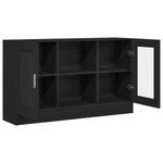Casa si Gradina - Mobilier - Comode si corpuri - Comode - bufet negru  120x30,5x70 cm din lemn - Infinity.ro