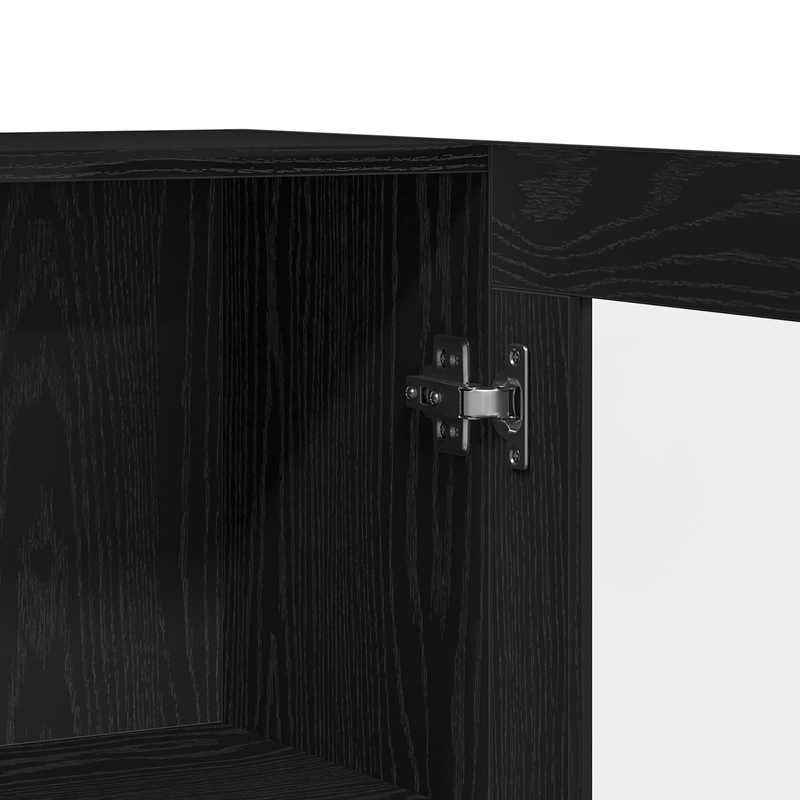 Casa si Gradina - Mobilier - Comode si corpuri - Comode - bufet negru  120x30,5x70 cm din lemn - Infinity.ro