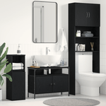 Casa si Gradina - Mobilier - Mobilier baie - Comode baie - Comoda chiuveta de baie, stejar negru 80x30x60 cm lemn prelucrat - Infinity.ro