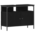 Casa si Gradina - Mobilier - Mobilier baie - Comode baie - Comoda chiuveta de baie, stejar negru 80x30x60 cm lemn prelucrat - Infinity.ro