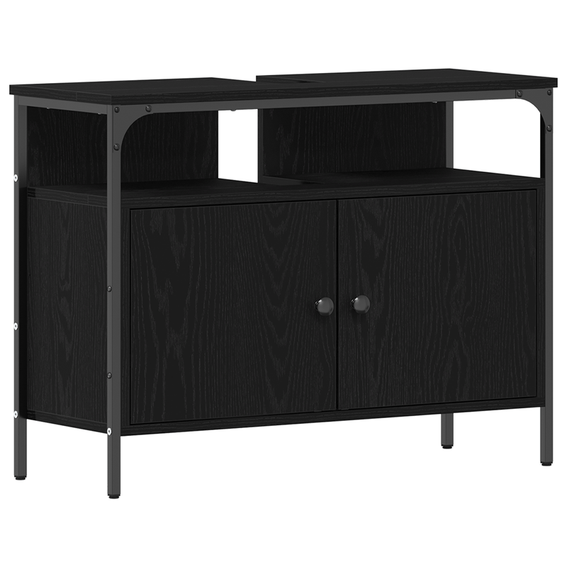 Casa si Gradina - Mobilier - Mobilier baie - Comode baie - Comoda chiuveta de baie, stejar negru 80x30x60 cm lemn prelucrat - Infinity.ro