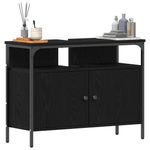 Casa si Gradina - Mobilier - Mobilier baie - Comode baie - Comoda chiuveta de baie, stejar negru 80x30x60 cm lemn prelucrat - Infinity.ro