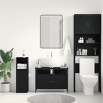 Casa si Gradina - Mobilier - Mobilier baie - Comode baie - Comoda chiuveta de baie, stejar negru 80x30x60 cm lemn prelucrat - Infinity.ro