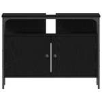 Casa si Gradina - Mobilier - Mobilier baie - Comode baie - Comoda chiuveta de baie, stejar negru 80x30x60 cm lemn prelucrat - Infinity.ro