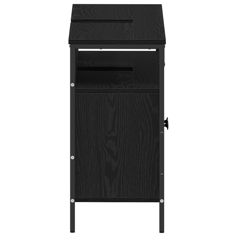 Casa si Gradina - Mobilier - Mobilier baie - Comode baie - Comoda chiuveta de baie, stejar negru 80x30x60 cm lemn prelucrat - Infinity.ro