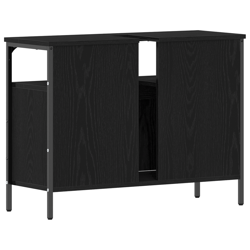 Casa si Gradina - Mobilier - Mobilier baie - Comode baie - Comoda chiuveta de baie, stejar negru 80x30x60 cm lemn prelucrat - Infinity.ro