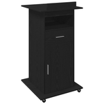 Casa si Gradina - Mobilier - Mese si birouri - Birouri - Pupitru de conferinta cu roti, stejar negru, lemn prelucrat - Infinity.ro