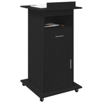 Casa si Gradina - Mobilier - Mese si birouri - Birouri - Pupitru de conferinta cu roti, stejar negru, lemn prelucrat - Infinity.ro