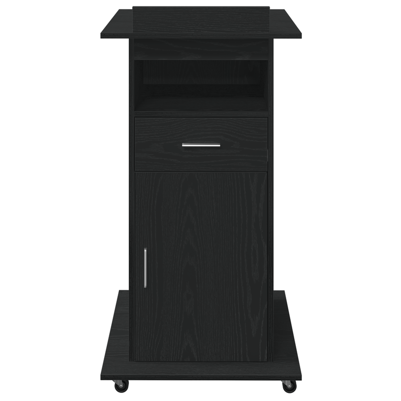 Casa si Gradina - Mobilier - Mese si birouri - Birouri - Pupitru de conferinta cu roti, stejar negru, lemn prelucrat - Infinity.ro