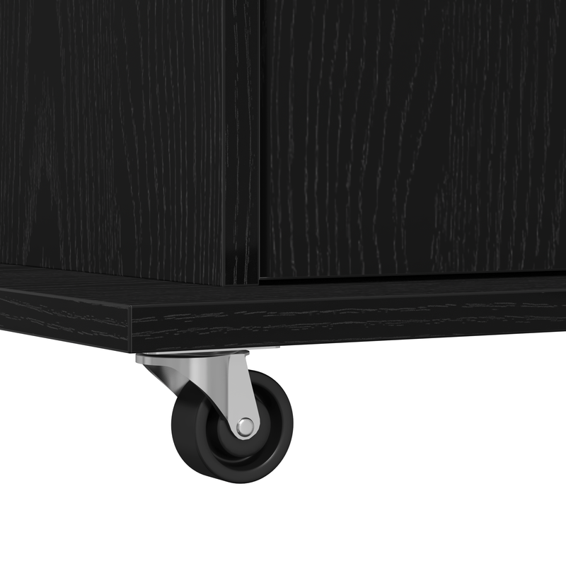 Casa si Gradina - Mobilier - Mese si birouri - Birouri - Pupitru de conferinta cu roti, stejar negru, lemn prelucrat - Infinity.ro