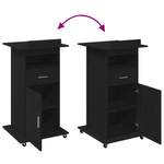 Casa si Gradina - Mobilier - Mese si birouri - Birouri - Pupitru de conferinta cu roti, stejar negru, lemn prelucrat - Infinity.ro