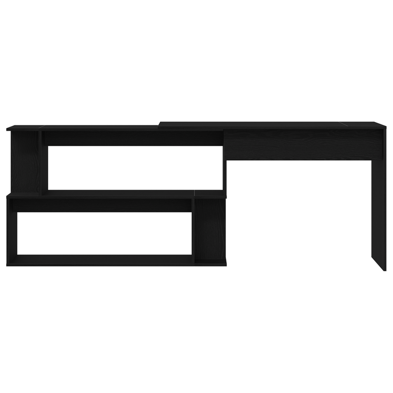 Casa si Gradina - Mobilier - Mese si birouri - Birouri - Birou  Negru Stejar 200x50x76 cm Lemn Prelucrat - Infinity.ro