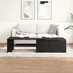 Casa si Gradina - Mobilier - Mese si birouri - Masute de cafea - Masa de cafea  Negru Stejar 150x50x35 cm din lemn compozit - Infinity.ro