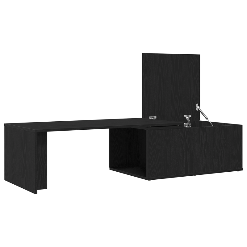 Casa si Gradina - Mobilier - Mese si birouri - Masute de cafea - Masa de cafea  Negru Stejar 150x50x35 cm din lemn compozit - Infinity.ro