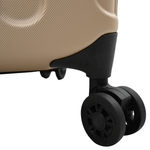 Sport si Outdoor - Articole de voiaj - Genti voiaj - Valiza pliabila din plastic tare 28'' Champagne 50x30x76 cm ABS - Infinity.ro