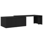 Casa si Gradina - Mobilier - Mese si birouri - Masute de cafea - Masa de cafea  Negru Stejar 150x50x35 cm din lemn compozit - Infinity.ro