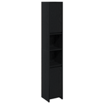 Casa si Gradina - Mobilier - Mobilier baie - Comode baie - Dulap de baie, stejar negru, 30x30x183,5 cm, lemn prelucrat - Infinity.ro