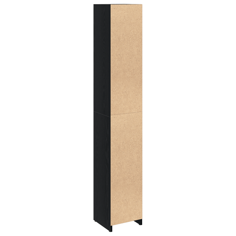 Casa si Gradina - Mobilier - Mobilier baie - Comode baie - Dulap de baie, stejar negru, 30x30x183,5 cm, lemn prelucrat - Infinity.ro