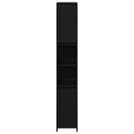 Casa si Gradina - Mobilier - Mobilier baie - Comode baie - Dulap de baie, stejar negru, 30x30x183,5 cm, lemn prelucrat - Infinity.ro
