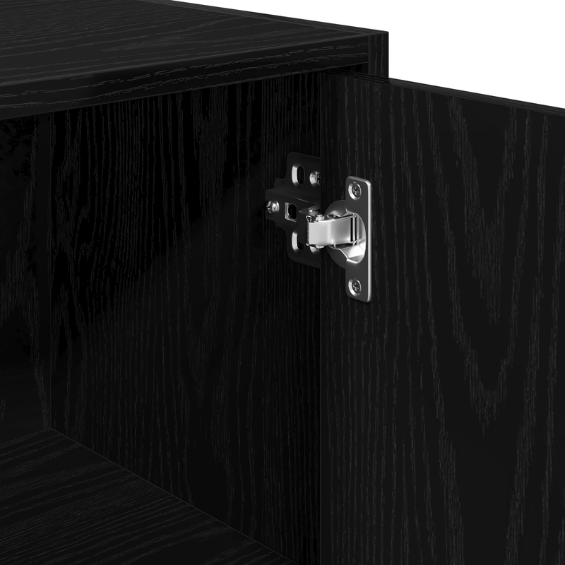 Casa si Gradina - Mobilier - Mobilier baie - Comode baie - Dulap de baie, stejar negru, 30x30x183,5 cm, lemn prelucrat - Infinity.ro