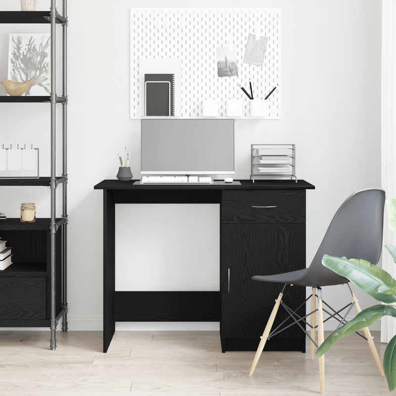 Casa si Gradina - Mobilier - Mese si birouri - Birouri - Birou, stejar negru, 100x50x76 cm, lemn prelucrat - Infinity.ro