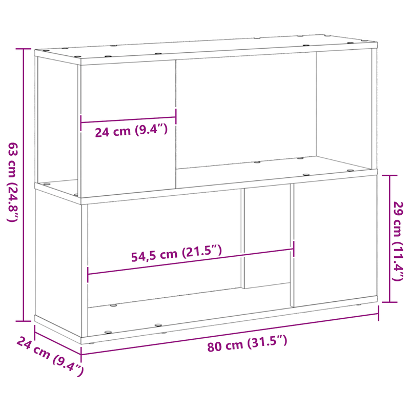 Casa si Gradina - Mobilier - Comode si corpuri - Comode - Suport TV Alb 80x24x63 cm din Lemn Prelucrat - Infinity.ro