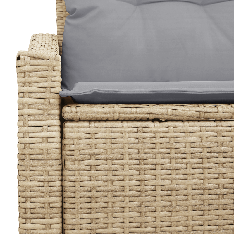 Casa si Gradina - Gradina si terasa - Mobilier exterior - Canapele si fotolii gradina - Canapea de gradina 2 persoane, cu perne, bej, poliratan - Infinity.ro