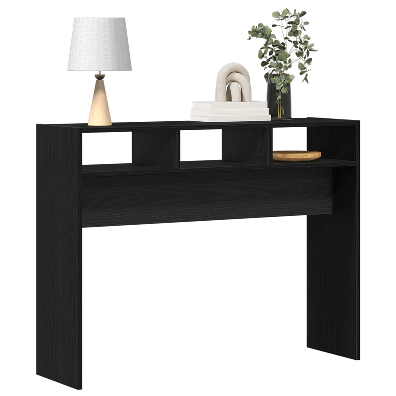 Casa si Gradina - Mobilier - Comode si corpuri - Console - Masa de consola , Negru, Stejar, 105x30x80 cm, Lemn stratificat - Infinity.ro