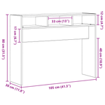 Casa si Gradina - Mobilier - Comode si corpuri - Console - Masa de consola , Negru, Stejar, 105x30x80 cm, Lemn stratificat - Infinity.ro