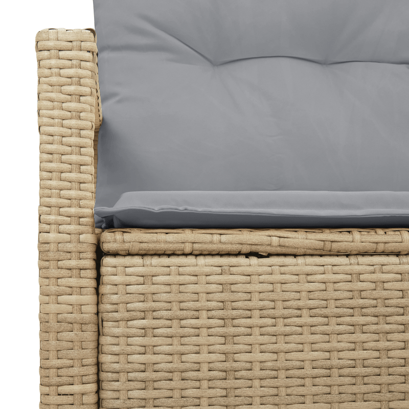 Casa si Gradina - Gradina si terasa - Mobilier exterior - Canapele si fotolii gradina - Canapea de gradina 2 persoane, cu perne, bej, poliratan - Infinity.ro