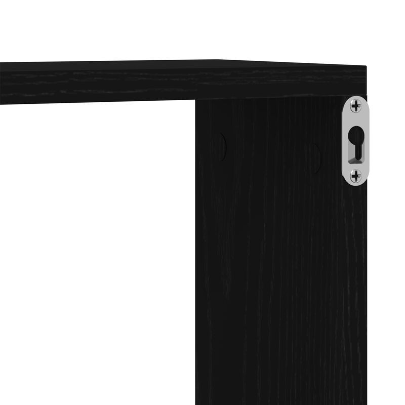Casa si Gradina - Mobilier - Biblioteci si rafturi - Rafturi - Polite  - Set de 2, Stejar Negru, 80x15x26 cm, Fabricate din Lemn Prelucrat - Infinity.ro
