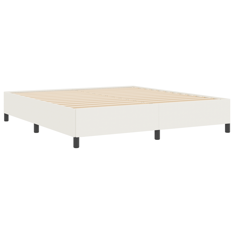 Casa si Gradina - Mobilier - Paturi si accesorii - Paturi - Cadru de pat, crem, 180x200 cm, velur - Infinity.ro