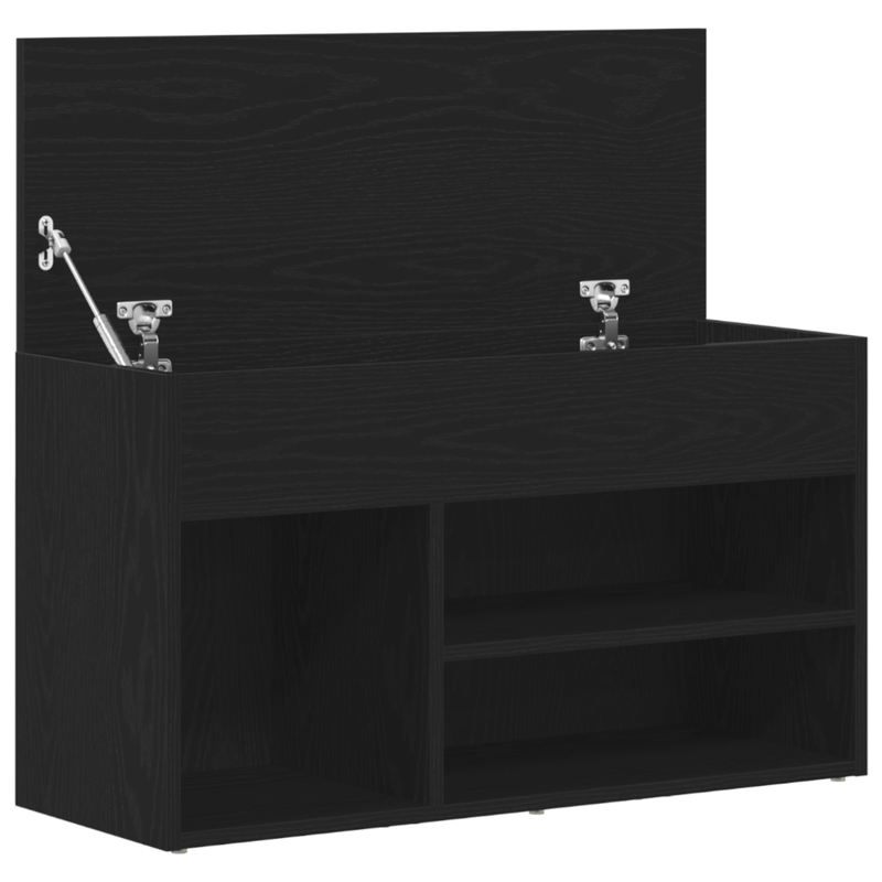 Casa si Gradina - Mobilier - Organizare si depozitare - Organizator incaltaminte - Banca de hol, stejar negru, 60x30x45 cm, lemn prelucrat - Infinity.ro