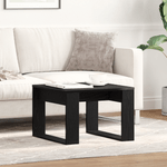 Casa si Gradina - Mobilier - Mese si birouri - Masute de cafea - Masa laterala din stejar negru - 50x50x35 cm, din lemn ingineresc - Infinity.ro