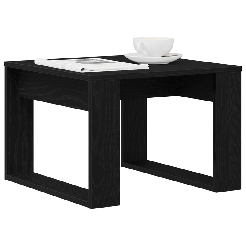 Casa si Gradina - Mobilier - Mese si birouri - Masute de cafea - Masa laterala din stejar negru - 50x50x35 cm, din lemn ingineresc - Infinity.ro