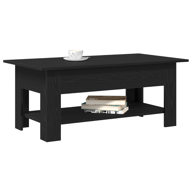 Casa si Gradina - Mobilier - Mese si birouri - Masute de cafea - Masa de cafea  Negru Stejar 102x55x42 cm, facuta din lemn compus - Infinity.ro