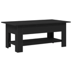 Casa si Gradina - Mobilier - Mese si birouri - Masute de cafea - Masa de cafea  Negru Stejar 102x55x42 cm, facuta din lemn compus - Infinity.ro