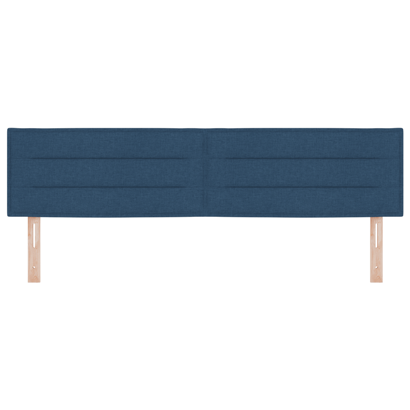 Casa si Gradina - Mobilier - Paturi si accesorii - Accesorii paturi - Tablie de pat design linii, albastru, 180 cm, textil - Infinity.ro